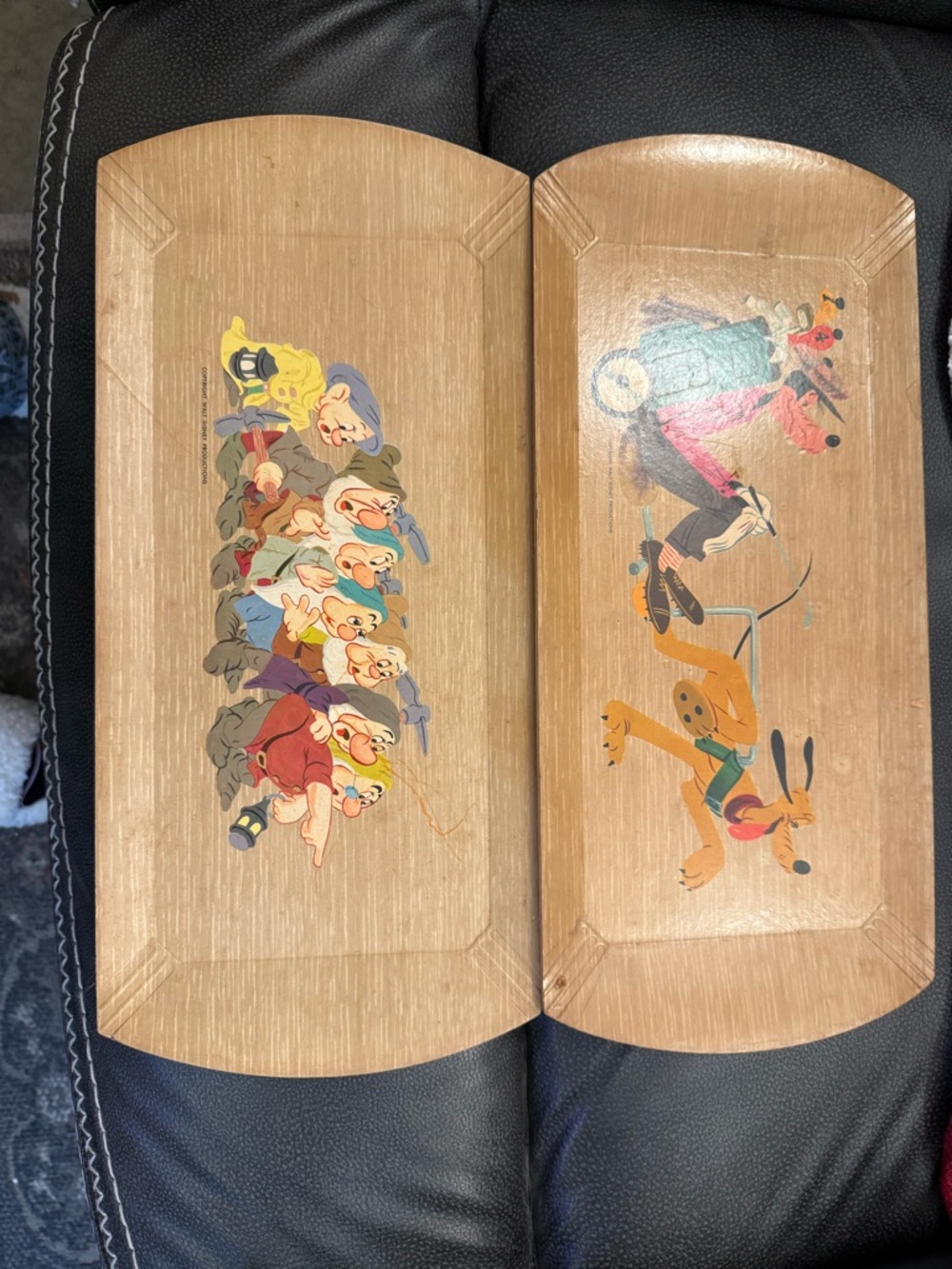 Disney Wooden Serving Trays with Classic Characters - Multi